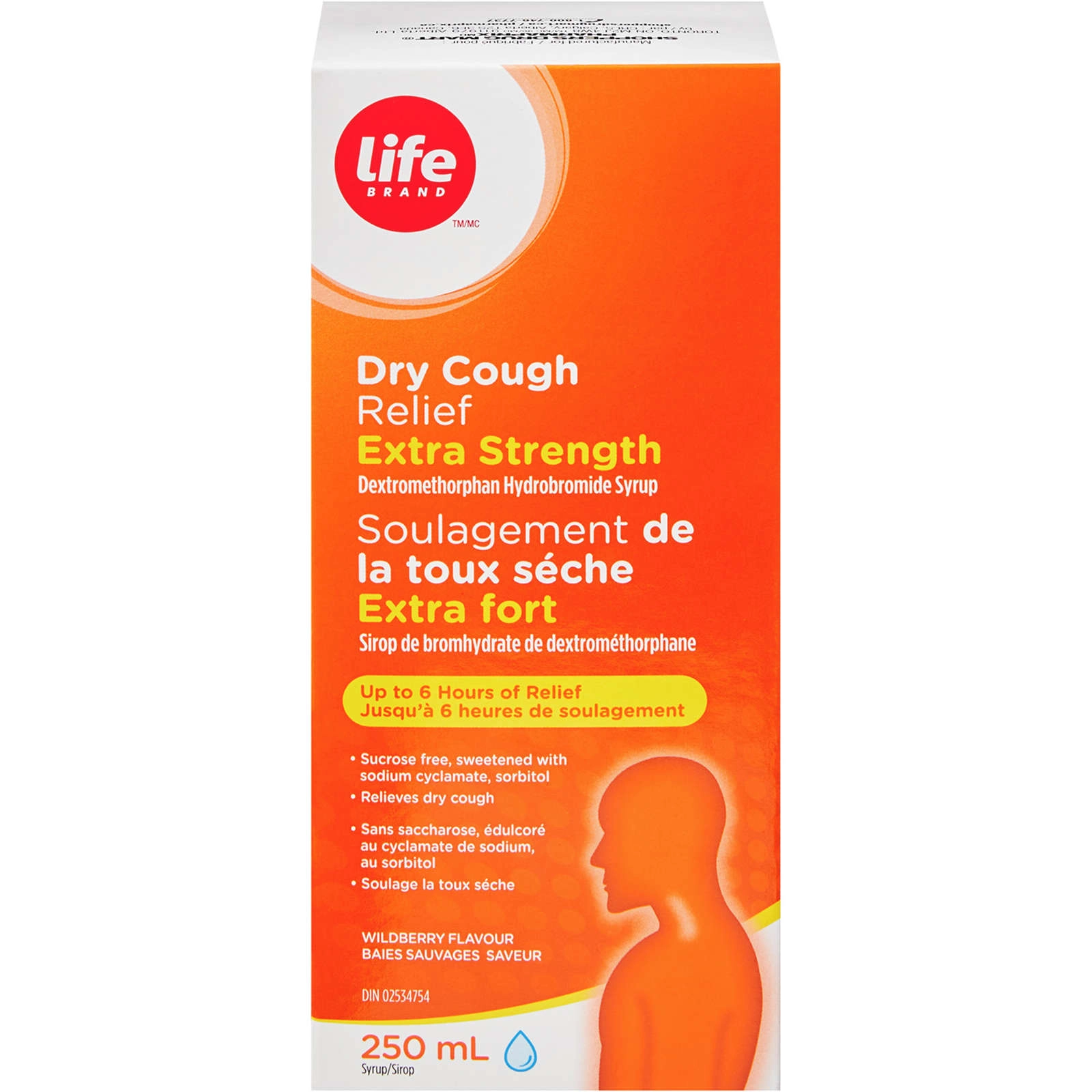 Life Brand Dry Cough Relief Extra Strength 10 ML Sucrose Free 