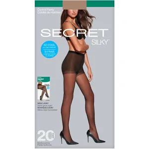 20 Denier Sheer Control Top Panty w/Reinforced Toe & HeiQ - Silky Comfort & Durability