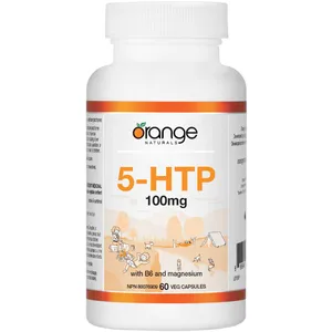5-HTP 100mg Capsules for Sleep & Mood Balance - 60 Veggie Caps with Magnesium & Vitamin B6