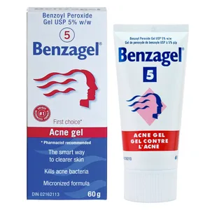 5% Benzagel Acne Gel for Effective Treatment of Facial Acne and Acne Vulgaris