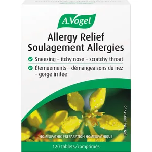 A Vogel Allergy Relief Tablets - Homeopathic Solution for Pollen, Hay Fever, Dust, 60 Count