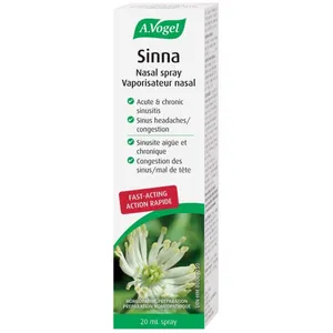 A Vogel Sinna Nasal Spray for Sinus Congestion, Vegan, Non-Addictive, 30ml, Fast-Acting Relief