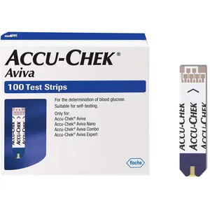 Accu-Chek Aviva Test Strips for Quick, Easy Blood Glucose Monitoring - 100 Test Strips