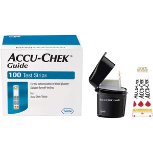 Accu-Chek Guide Test Strips - Unique Easy-Edge Design for Fast Testing, 50 Count