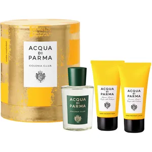 Acqua di Parma Colonia C.L.U.B. Gift Set - Eau de Cologne, Hand Wash & Lotion, Gold Tartan Design
