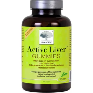 Active Liver Gummies by New Nordic - Sugar-Free Liver Support with Milk Thistle, Turmeric & Artichoke