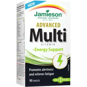 Advanced Multivitamin & Energy Support with Natural Caffeine for Daily Vitality - 30 Caplets