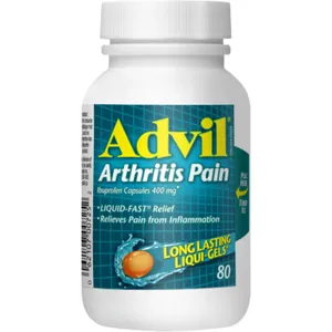 Advil Arthritis Pain Extra Strength Liqui-Gels, 400 mg Ibuprofen, 80 Count for Fast Pain Relief