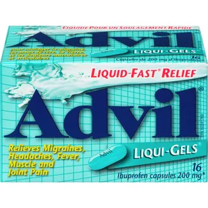 Advil Liqui-Gels 200 mg Pain Relief Capsules, Fast Action for Headaches, 16 Count
