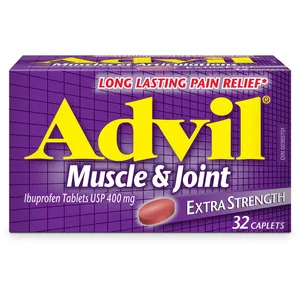 Advil Muscle & Joint Extra Strength 32 Caplets for Fast Pain Relief from Aches, Sprains, and Fever