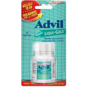 Advil Regular Strength Liqui-Gels 200 mg for Headaches and Pain Relief, 12 Capsules