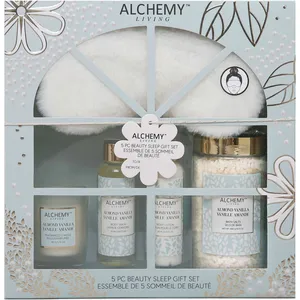 Alchemy Living Sleep Eye Mask, Candle, Body Wash & Lotion, Bath Salt - Relaxation Essentials
