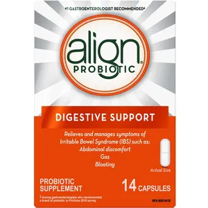 Align Daily Probiotic Supplement for Digestive Care, 14 Vegetarian Capsules - IBS Relief