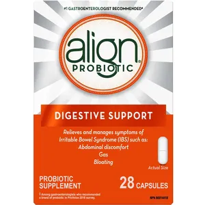 Align Probiotics Daily Supplement for Digestive Care, 28 Vegetarian Capsules, IBS Relief