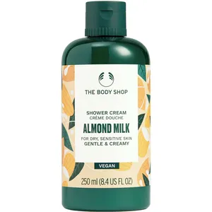 Almond Milk Shower Cream for Dry Sensitive Skin - Nourishing Natural Ingredients, Vegan & Hydrating