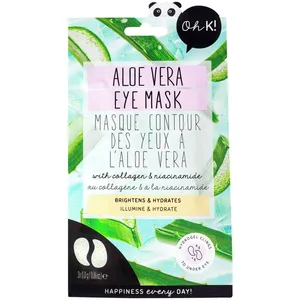 Aloe & Collagen Eye Mask with Niacinamide for Hydration and Radiance – 30% Recycled Packaging