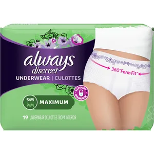 Always Discreet Postpartum Incontinence Underwear, Maximum Absorbency, 19 Count - Comfortable Fit