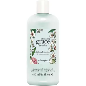 Amazing Grace Jasmine Shower Gel & Shampoo - Hydrating Body Wash with Jasmine, Coconut, Bergamot