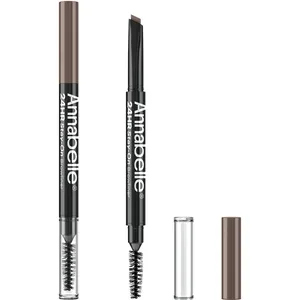 Annabelle 24hr Waterproof Browliner in Soft Black - Vegan, Cruelty-Free with Triangular Tip for Perfect Brows