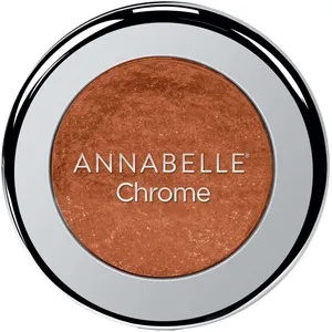 Annabelle Chrome Single Eyeshadow in Rose Gold - Highly Pigmented Metallic Finish, Long-Lasting Formula