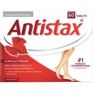 Antistax 360 mg Tablets for Swollen Legs Relief - Improve Blood Flow & Reduce Varicose Veins
