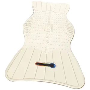 AquaSense Non-Slip Bath Mat with Temperature Indicator - Safe, Comfortable, White, 31.5"x15.75"