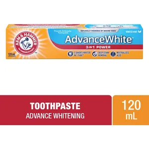 Arm & Hammer Advance White 3 in 1 Power Fluoride Toothpaste - Fresh Mint, 2 Shades Whiter