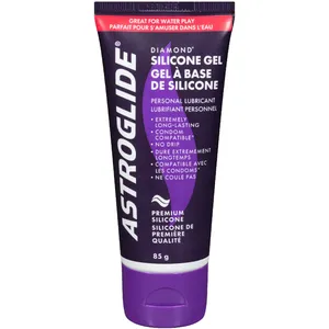 Astroglide Diamond Silicone Gel Personal Lubricant - Premium Long-Lasting, Hypoallergenic, Water-Resistant