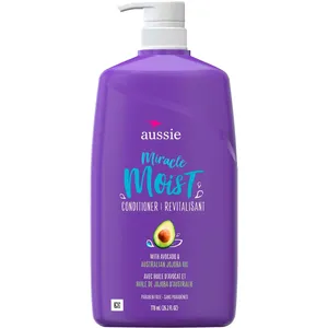 Aussie Miracle Moist Conditioner 778 mL with Avocado & Jojoba Oil for Dry Hair, Paraben Free