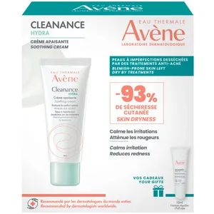Avène Cleanance Hydra Back-To-School Acne Set with Cicalfate Balm for Soothing Skin Relief