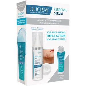AvÃ¨ne Keracnyl Serum Set for Adult Acne - 30ml Serum & 200ml Foaming Gel, 50% Off