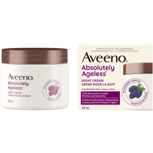 Aveeno Absolutely Ageless Night Cream with Blackberry Complex for Younger Looking Skin