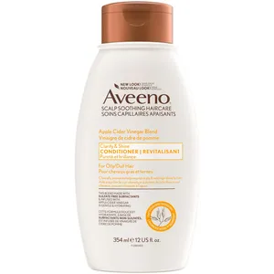 Aveeno Apple Cider Vinegar Blend Conditioner for Clarify & Shine - Sulfate Free, Oat-Infused