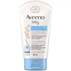 Aveeno Baby Eczema Care Moisturizing Cream 166ml - Soothes Dry, Itchy Skin with Triple Oat Formula