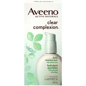 Aveeno Clear Complexion Daily Moisturizer with Salicylic Acid, Oil-Free, Hypoallergenic