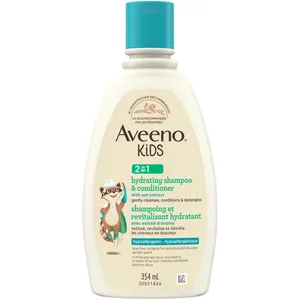 Aveeno Kids 2-in-1 Hydrating Shampoo & Conditioner, 354 mL - Tear-Free, Hypoallergenic, Gentle Formula