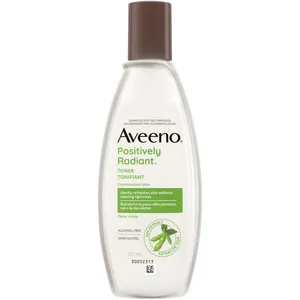 Aveeno Positively Radiant Toner - Alcohol-Free, Hypoallergenic, Rebalances Skin for All Skin Types