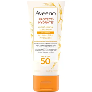 Aveeno Protect & Hydrate Moisturizing Sunscreen SPF 50 - Travel Size 88 mL - Water & Sweat Resistant