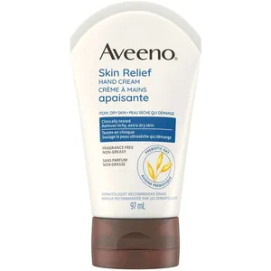 Aveeno Skin Relief Hand Cream - 97ml Tube for Intense Moisture & Relief for Extra Dry, Itchy Skin