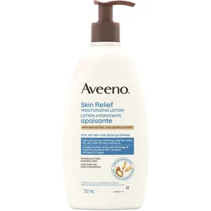 Aveeno Skin Relief Moisturizing Lotion 532ml - Fragrance Free, 48-Hour Moisture for Itchy Dry Skin