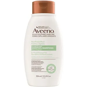 Aveeno Strength & Length Plant Protein Blend Shampoo with Oat, Vegan Keratin, and Chia Seeds