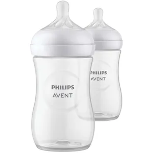 Avent Natural Baby Bottle 9oz 2-Pack with Natural Response Nipple, Anti-Colic Design