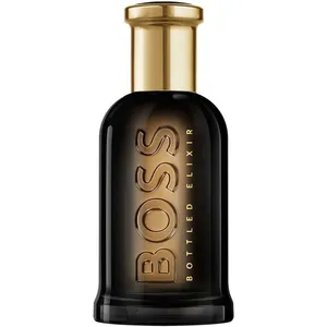 BOSS Bottled Elixir Parfum Intense for Men - Ambery Woody Fragrance with Incense, Cardamom, Cedarwood