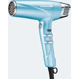 BaBylissPRO Nano Titanium Dual Ionic Hairdryer - 1700W, Lightweight, 3 Heat Settings, Customizable Ions