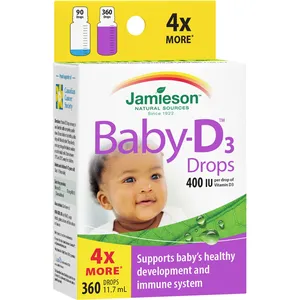 Baby-D™ Vitamin D3 400 IU Droplets for Infants - Pure, Flavorless, Easy-to-Use Liquid Drops