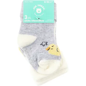 Baby Girl Crew Turn Cuff Socks with Grippers - Stylish & Comfortable