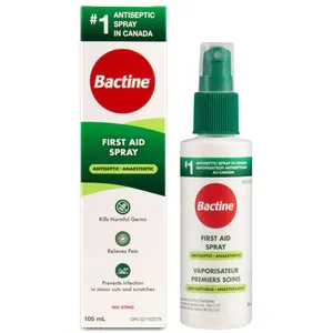 Bactine First-Aid Pump Spray - Maximum Strength Antiseptic for Cuts, Scrapes, and Burns