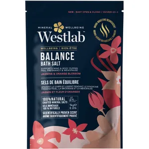 Balance Bath Salt Jasmine & Orange Blossom - 100% Natural, Mood-Boosting, Supports Mind & Body