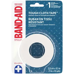 Band-Aid First Aid Cloth Tape, Durable 2.5cm x 9.1m, Hypoallergenic for Wound Care
