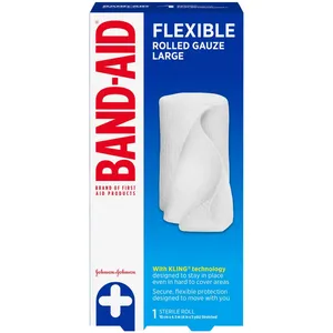 Band-Aid Rolled First Aid Gauze 10cm x 4.5m - Pillow-Soft Comfort for Wound Care